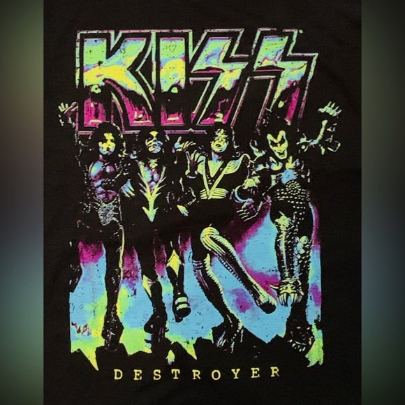 KISS Destroy Men's 3XL Band Graphic Tee Black - Picture 7 of 9